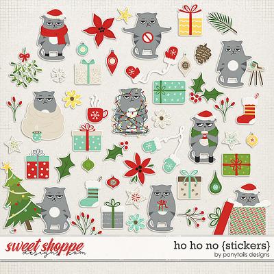 Ho Ho No Stickers by Ponytails