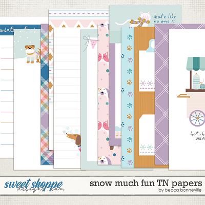 Snow Much Fun TN Papers by Becca Bonneville