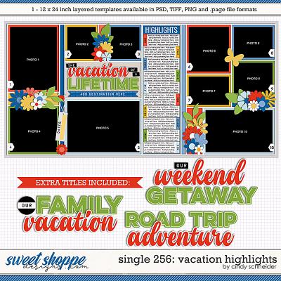 Cindy's Layered Templates - Single 256: Vacation Highlights by Cindy Schneider