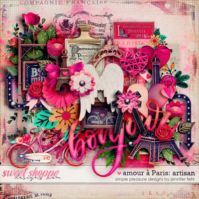 amour a paris artisan pack: simple pleasure designs by jennifer fehr