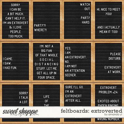 Feltboards: extroverted by Amanda Yi