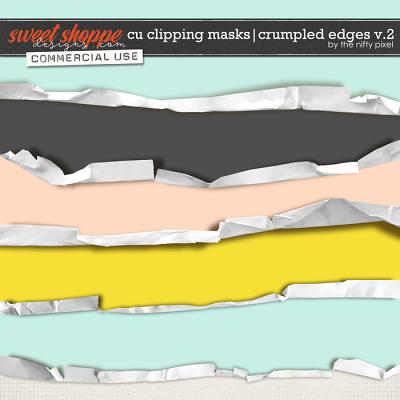 CU CLIPPING MASKS | CRUMPLED EDGES V.2 by The Nifty Pixel