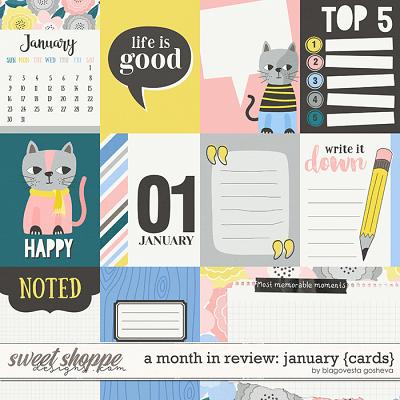 A Month in Review: January {cards} by Blagovesta Gosheva