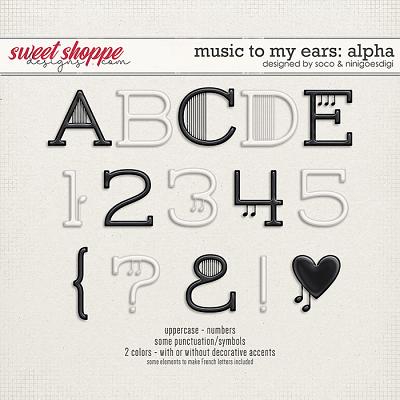 Music To My Ears: Alpha | Designed by Soco and ninigoesdigi