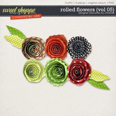 Rolled Flowers {Vol 05} by Christine Mortimer