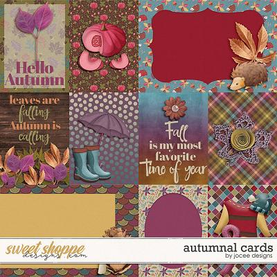 Autumnal Cards by JoCee Designs