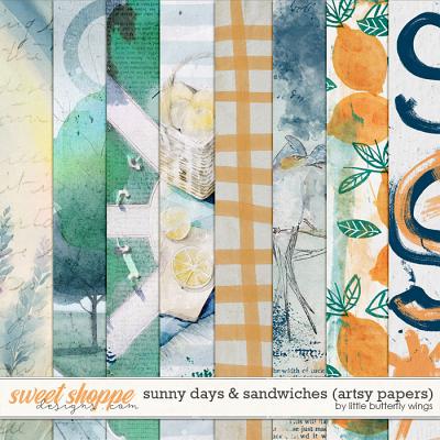 Sunny days & Sandwiches (artsy papers) by Little Butterfly Wings