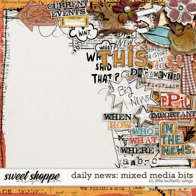 Daily news: mixed media bits by Little Butterfly Wings