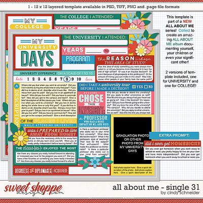 Cindy's Layered Templates - All About Me Single 31 by Cindy Schneider