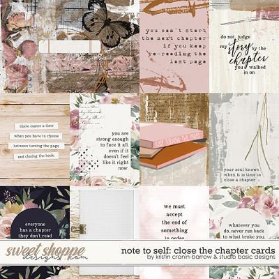 Note To Self: Close The Chapter Cards by Kristin Cronin-Barrow & Studio Basic