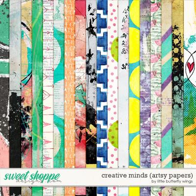 Creative Minds (artsy papers) by Little Butterfly Wings