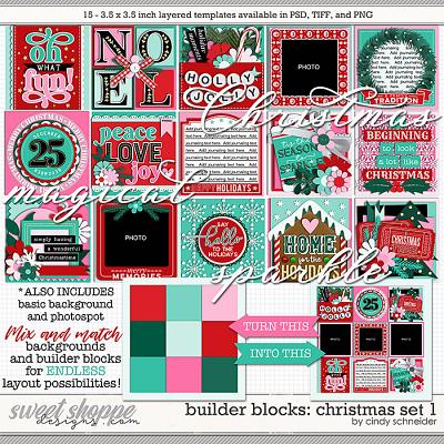 Cindy's Layered Templates - Builder Blocks: Christmas Set 1 by Cindy Schneider