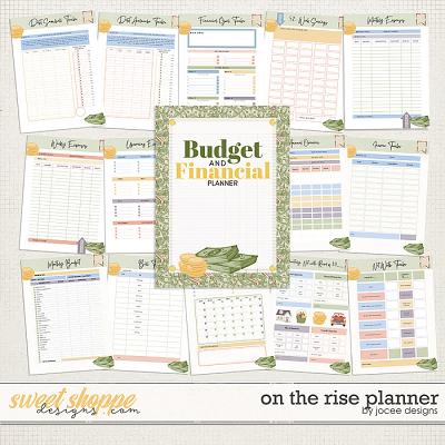On the Rise Budget and Financial Planner by JoCee Designs