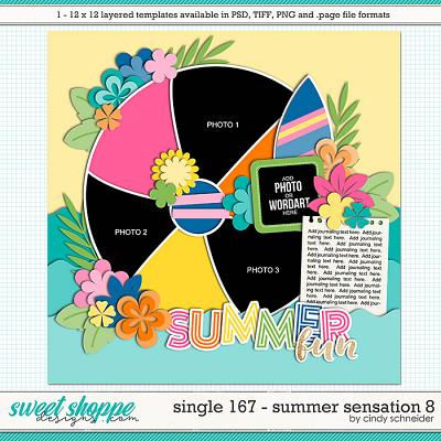 Cindy's Layered Templates - Single 167: Summer Sensation 8 by Cindy Schneider