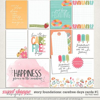 Story Foundations: Carefree Days Cards #1 by Traci Reed