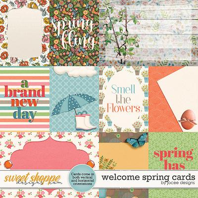 Welcome Spring Cards by JoCee Designs
