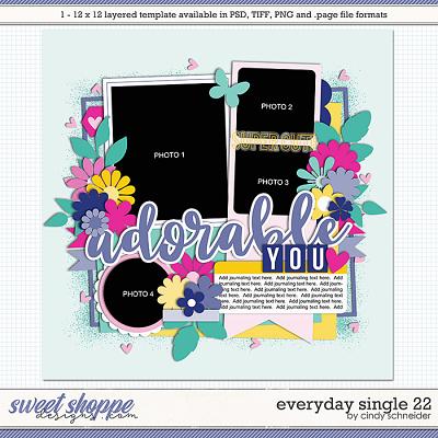 Cindy's Layered Templates - Everyday Single 22 by Cindy Schneider