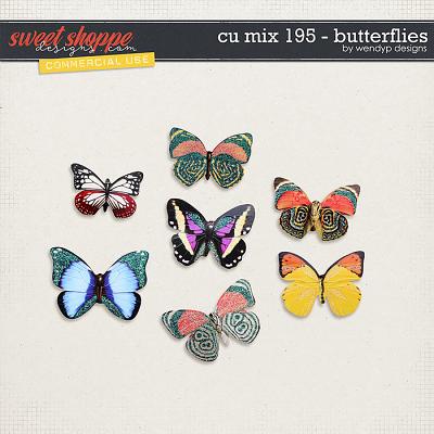CU Mix 195 - butterflies by WendyP Designs 