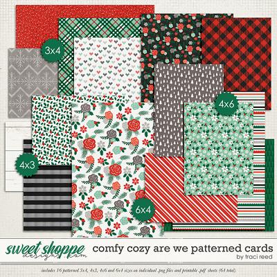 Comfy Cozy Are We Patterned Cards by Traci Reed
