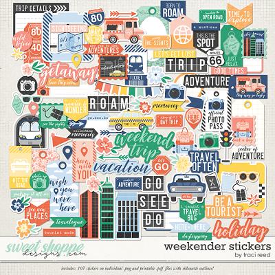Weekender Stickers by Traci Reed