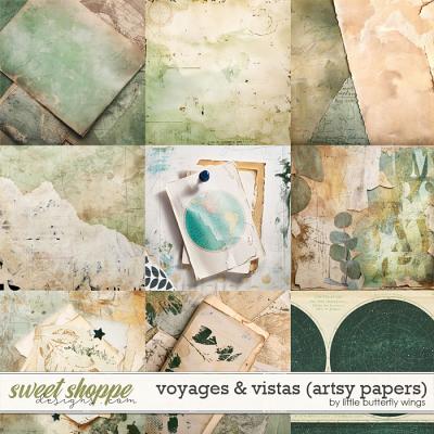 Voyages & Vistas (artsy papers) by Little Butterfly Wings