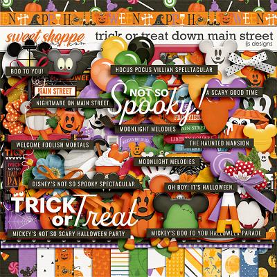 Trick Or Treat Down Main Street by LJS Designs 