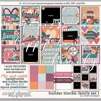 Cindy's Layered Templates - Builder Blocks: Family Set 1 by Cindy Schneider