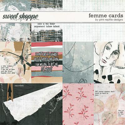 Femme Cards by Pink Reptile Designs