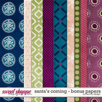 Santa's Coming - Bonus Papers by Red Ivy Design