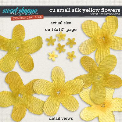 CU Small Silk Yellow Flowers by Clever Monkey Graphics