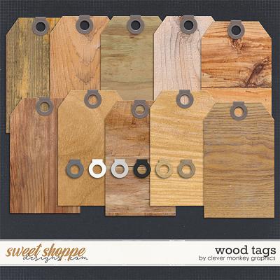 Wood Tags by Clever Monkey Graphics