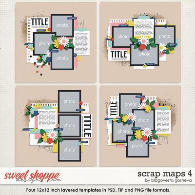 Scrap Maps 4 {layered templates} by Blagovesta Gosheva
