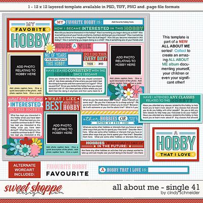 Cindy's Layered Templates - All About Me Single 41 by Cindy Schneider