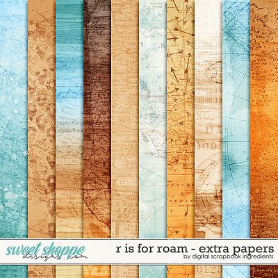 R is for Roam | Extra Papers by Digital Scrapbook Ingredients