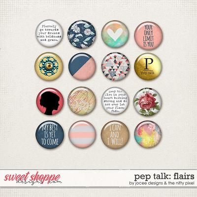 Pep Talk Flairs by JoCee Designs and The Nifty Pixel