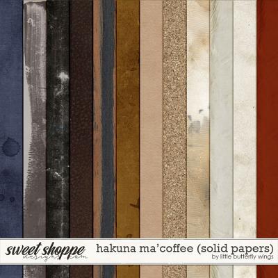 Hakuna Ma' Coffee (solid papers) by Little Butterfly Wings