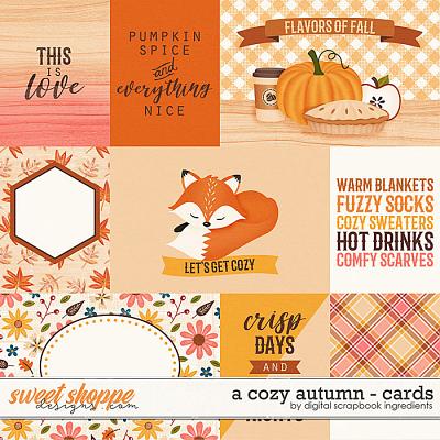 A Cozy Autumn | Cards by Digital Scrapbook Ingredients