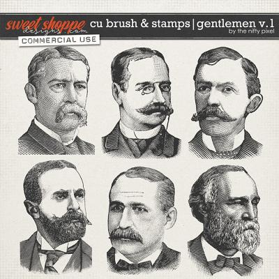 CU BRUSH & STAMPS | GENTLEMEN V.1 by The Nifty Pixel