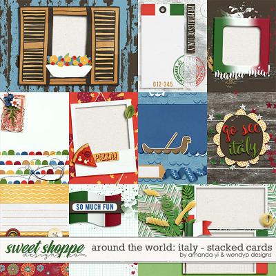 Around the world: Italy - stacked cards by Amanda Yi and WendyP Designs