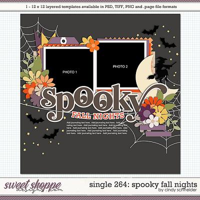 Cindy's Layered Templates - Single 264: Spooky Fall Nights by Cindy Schneider