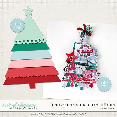 Festive Christmas Tree Album by Traci Reed