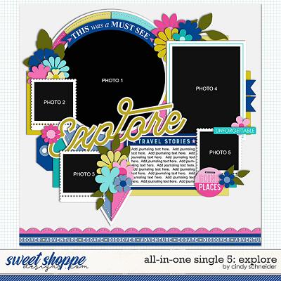 Cindy's Layered Templates - All in One Single 5: Explore by Cindy Schneider