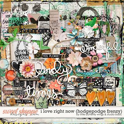 I Love Right Now Hodgepodge Frenzy by Little Butterfly Wings & Studio Basic