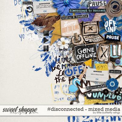 #disconnected - mixed media by Little Butterfly Wings