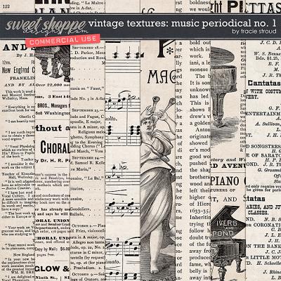 CU Vintage Textures: Music Periodical no. 1 by Tracie Stroud