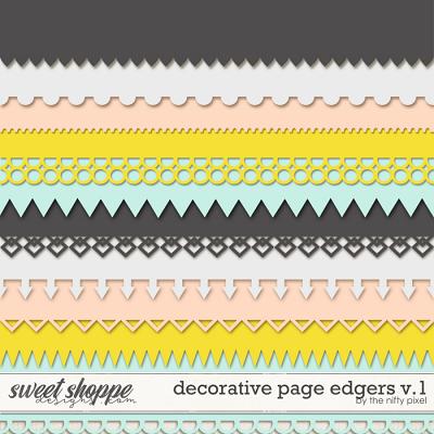DECORATIVE PAGE EDGERS V.1 | CLIPPING MASKS by The Nifty Pixel
