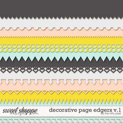 DECORATIVE PAGE EDGERS V.1 | CLIPPING MASKS by The Nifty Pixel
