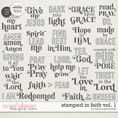 Stamped in Faith Vol. 1 by Becca Bonneville
