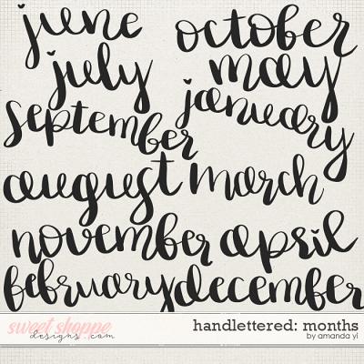 Handlettered: Months by Amanda Yi