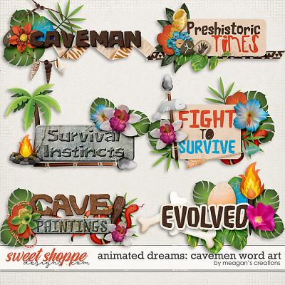 Animated Dreams: cavemen Word Art by Meagan's Creations